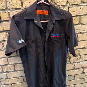 Short Sleeve Work Shirt with Embroidered Logos